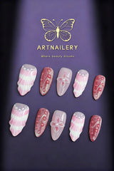 Artnailery · Rosé Sonata | Artistry Collection (10 pcs Handmade Press-On Nails