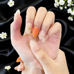 Golden Grace | Everyday Elegance (10 pcs Handmade Press-On Nails)