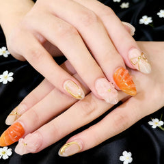 Golden Grace | Everyday Elegance (10 pcs Handmade Press-On Nails)