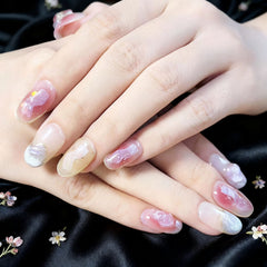 Artnailery · Blush Aurora | Everyday & Artistry Collection (10 pcs Handmade Press-On Nails)
