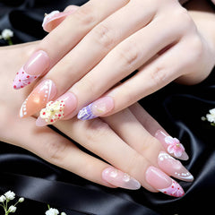 Artnailery · Blooming Symphony | Everyday Elegance · Artistry · Seasonal Glam (10 pcs Handmade Press-On Nails)