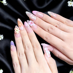 Artnailery · Blooming Symphony | Everyday Elegance · Artistry · Seasonal Glam (10 pcs Handmade Press-On Nails)
