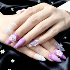 Artnailery · Violet Whisper | Seasonal Glam & Artistry Collection (10 pcs Handmade Press-On Nails)