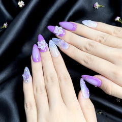 Artnailery · Violet Whisper | Seasonal Glam & Artistry Collection (10 pcs Handmade Press-On Nails)