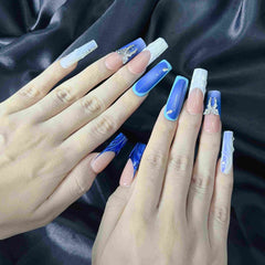 Artnailery · Blue Reverie | Artistry Collection (10 pcs Handmade Press-On Nails)