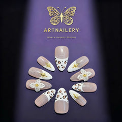 Artnailery · Starry Bloom | Artistry Collection (10 pcs Handmade Press-On Nails)
