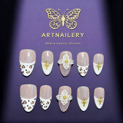 Artnailery · Starry Bloom | Artistry Collection (10 pcs Handmade Press-On Nails)