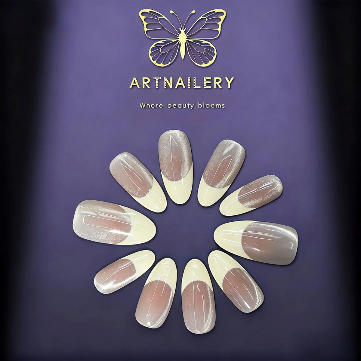 Artnailery · French Whisper | Everyday Collection (10 pcs Handmade Press-On Nails)