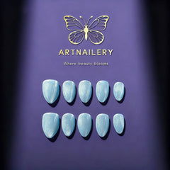 Artnailery · Moonlit Tide | Everyday & Seasonal Collection (10 pcs Handmade Press-On Nails)