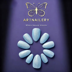 Artnailery · Moonlit Tide | Everyday & Seasonal Collection (10 pcs Handmade Press-On Nails)