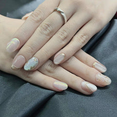 Artnailery · Golden Whisper | Everyday & Artistry Collection (10 pcs Handmade Press-On Nails)