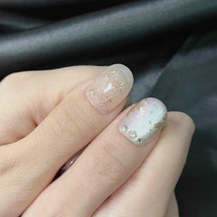 Artnailery · Golden Whisper | Everyday & Artistry Collection (10 pcs Handmade Press-On Nails)