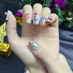 Artnailery · Merry Velvet | Holiday Glam Limited (10 pcs Handmade Press-On Nails)