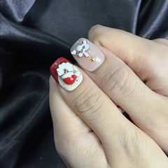 Artnailery · Candy Ribbon | Holiday Glam Limited (10 pcs Handmade Press-On Nails)