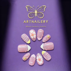 Lilac Bloom | Artistry Collection (10 pcs Handmade Press-On Nails)