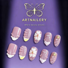 Lilac Bloom | Artistry Collection (10 pcs Handmade Press-On Nails)